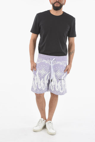 All Over Printed Sweatshorts with Drawstring on the Waist