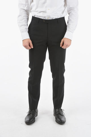pantaloni Eleganti ACADEMY CERIMONIA mohair e in lana vergine e tasca a filetto