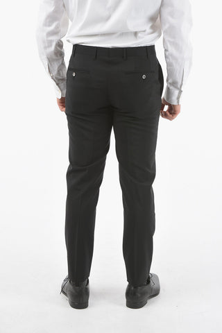 pantaloni Eleganti ACADEMY CERIMONIA mohair e in lana vergine e tasca a filetto