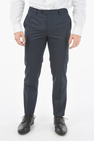 virgin wool center vent peak lapel CERIM.ACADEMY 3 piece waistcoat suitABITI