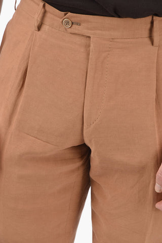 silk and flax side vents notch lapel GATE 2-button suit