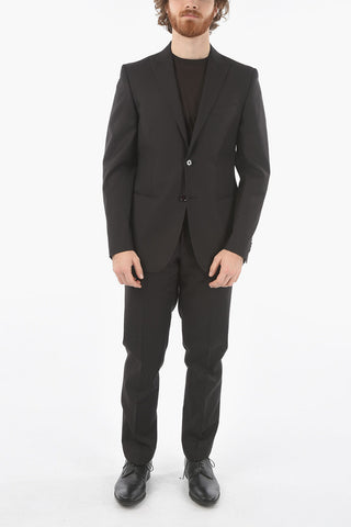 CC COLLECTION virgin wool REFINED CERIMONIA peak lapel 2-button suit