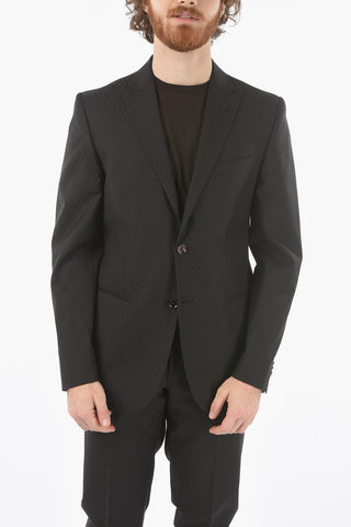 CC COLLECTION virgin wool REFINED CERIMONIA peak lapel 2-button suit