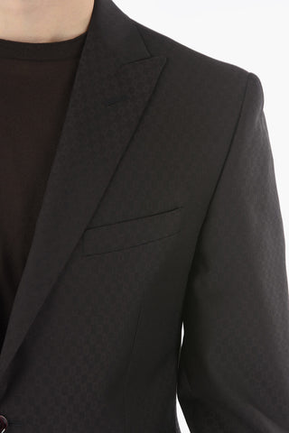 CC COLLECTION virgin wool REFINED CERIMONIA peak lapel 2-button suit