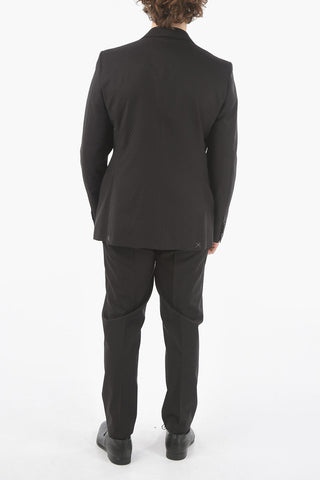 CC COLLECTION virgin wool REFINED CERIMONIA peak lapel 2-button suit