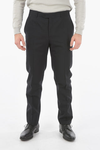 virgin wool side vents notch lapel 2-button suit