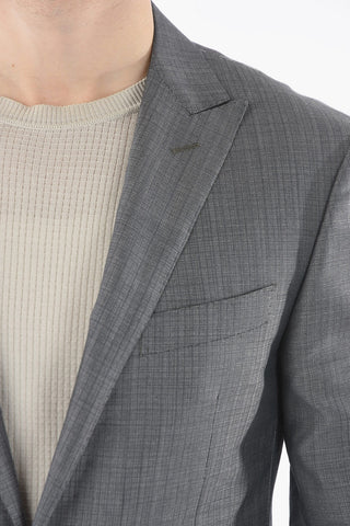 silk and virgin wool ACADEMY notch lapel 2-button suit
