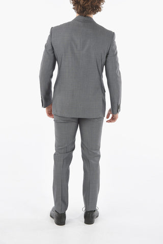 silk and virgin wool ACADEMY notch lapel 2-button suit