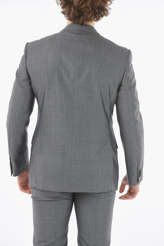 silk and virgin wool ACADEMY notch lapel 2-button suit