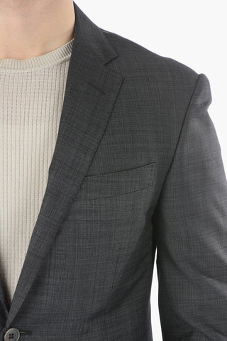 virgin wool side vents notch lapel ACADEMY 2-button suitABITI