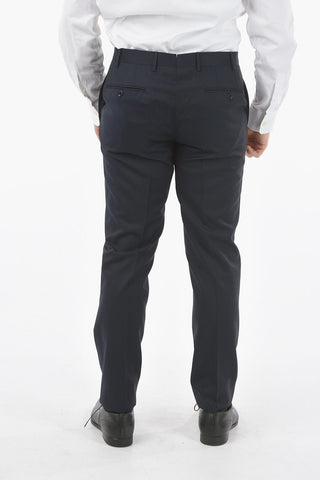 Virgin wool ACADEMY CERIMONIA peak lapel plain hems 2-button suit