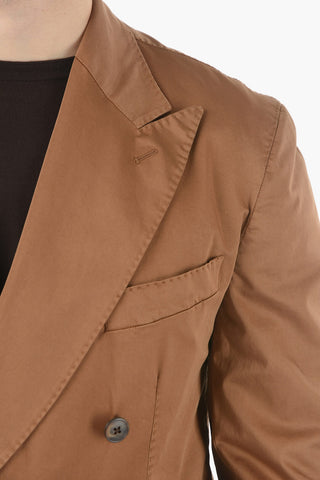 CC COLLECTION 더블 브레스트 수트 두 개의 트임 피크 라펠