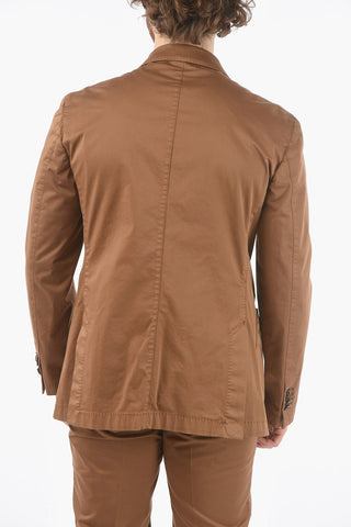 CC COLLECTION 더블 브레스트 수트 두 개의 트임 피크 라펠