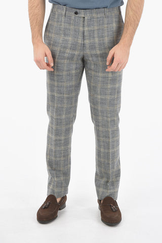 check GATE side vents notch lapel 2-button suit