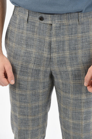 check GATE side vents notch lapel 2-button suit