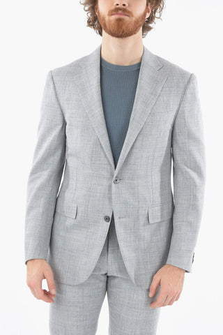ACADEMY notch lapel belt loops 2-button suit