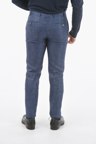 silk and flax ACADEMY notch lapel belt loops 2-button suit