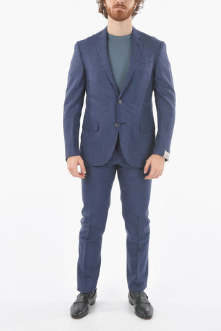 virgin wool ACADEMY SOFT side vents notch lapel 2-button suit