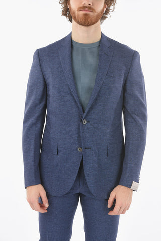 virgin wool ACADEMY SOFT side vents notch lapel 2-button suit