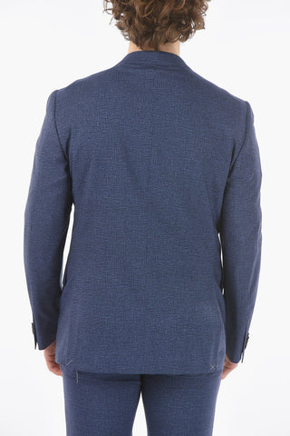 virgin wool ACADEMY SOFT side vents notch lapel 2-button suit