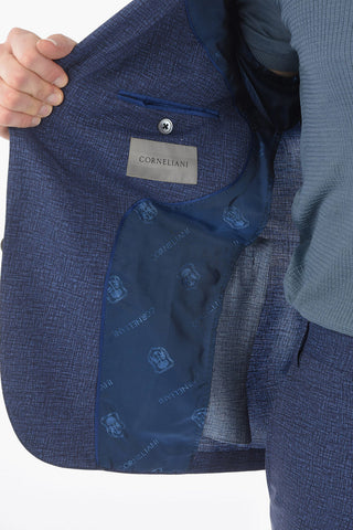 virgin wool ACADEMY SOFT side vents notch lapel 2-button suit