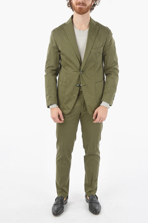 CC COLLECTION Stretch Cotton Two-Button Suit