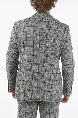 district check ACADEMY belt loops 2-button suit