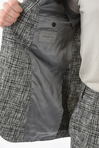 district check ACADEMY belt loops 2-button suit