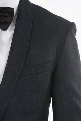 abito tre pezzi con gilet CERIM.ACADEMY uno spacco collo sciallato