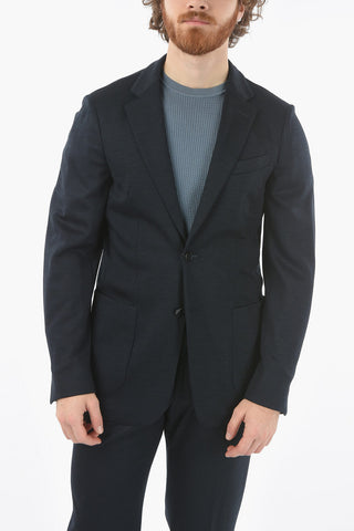 virgin wool side vents notch lapel 2-button suit