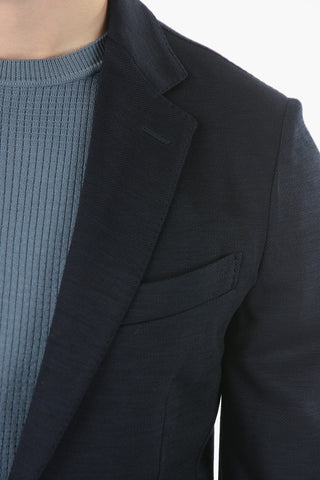 virgin wool side vents notch lapel 2-button suit