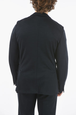 virgin wool side vents notch lapel 2-button suit