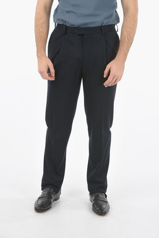 virgin wool side vents notch lapel 2-button suit