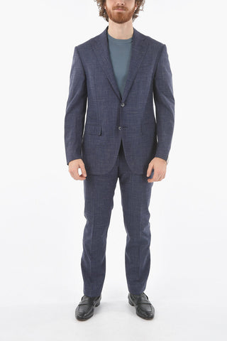 check notch lapel 2-button suit