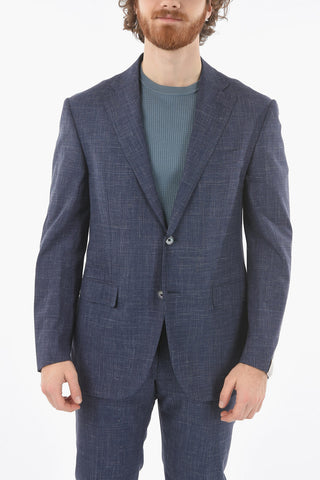 check notch lapel 2-button suit