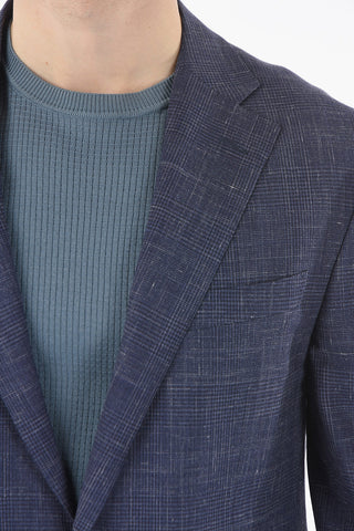 check notch lapel 2-button suit