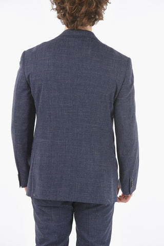 check notch lapel 2-button suit