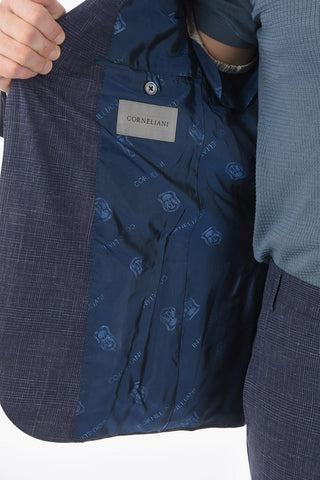 check notch lapel 2-button suit