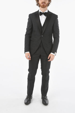 abito tre pezzi con gilet CERIM.ACADEMY lurex uno spacco revers a lancia
