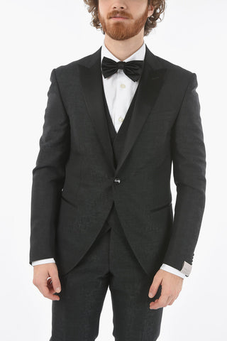 abito tre pezzi con gilet CERIM.ACADEMY lurex uno spacco revers a lancia