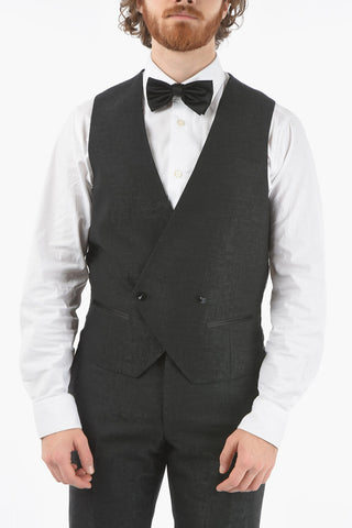 abito tre pezzi con gilet CERIM.ACADEMY lurex uno spacco revers a lancia