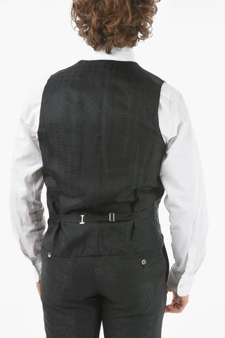 abito tre pezzi con gilet CERIM.ACADEMY lurex uno spacco revers a lancia