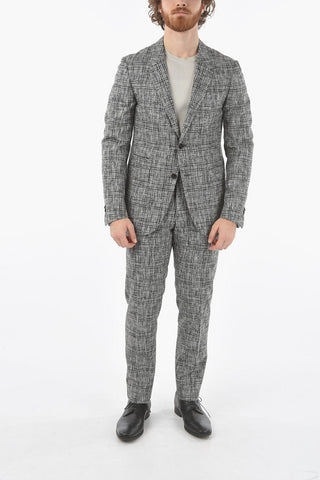 district check LOOK belt loops 2-button suit