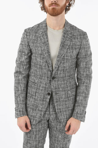 district check LOOK belt loops 2-button suit