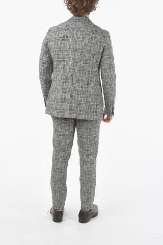 district check LOOK belt loops 2-button suit