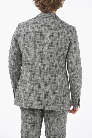 district check LOOK belt loops 2-button suit