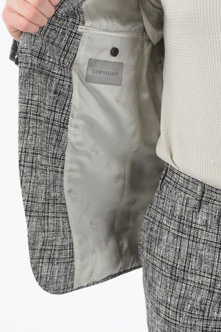 district check LOOK belt loops 2-button suit