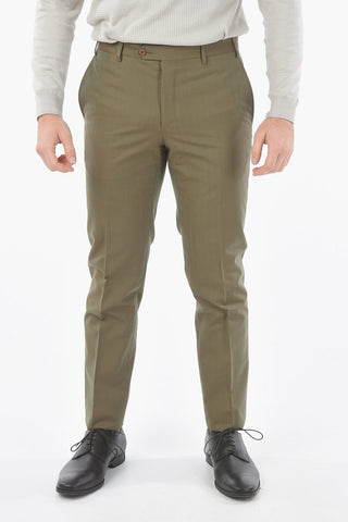 twill GATE side vents notch lapel 2-button suit