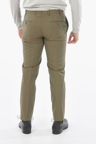 twill GATE side vents notch lapel 2-button suit