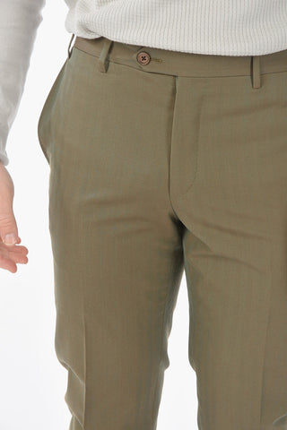 twill GATE side vents notch lapel 2-button suit